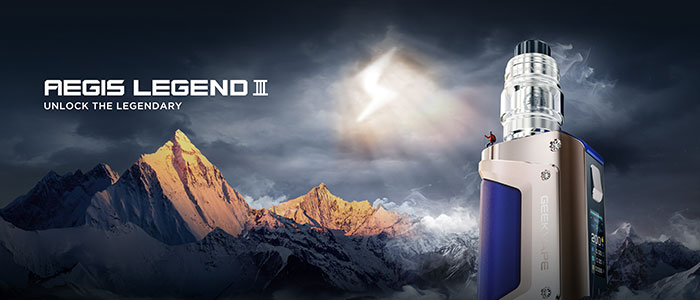 Coffret du kit legend 3 Geekvape