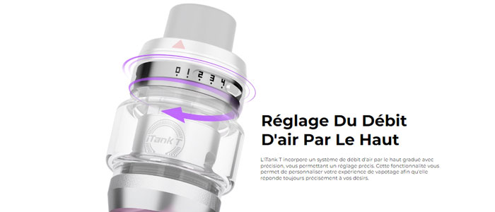 Réglage débit d'air itank t