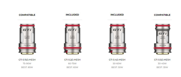 Résistances compatibles gen max vaporesso